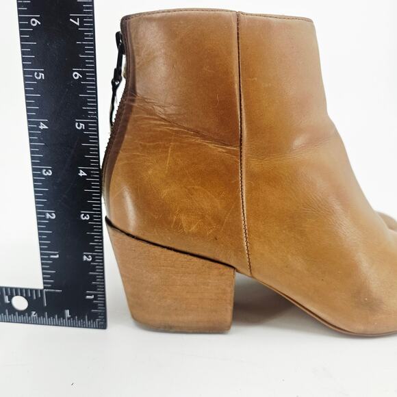 Matisse Croft Light Tan Block Heel Pointy Toe Western Booties Ankle Boot Size 9 - Picture 7 of 10
